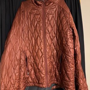 Women's Quilted Brown Jacket